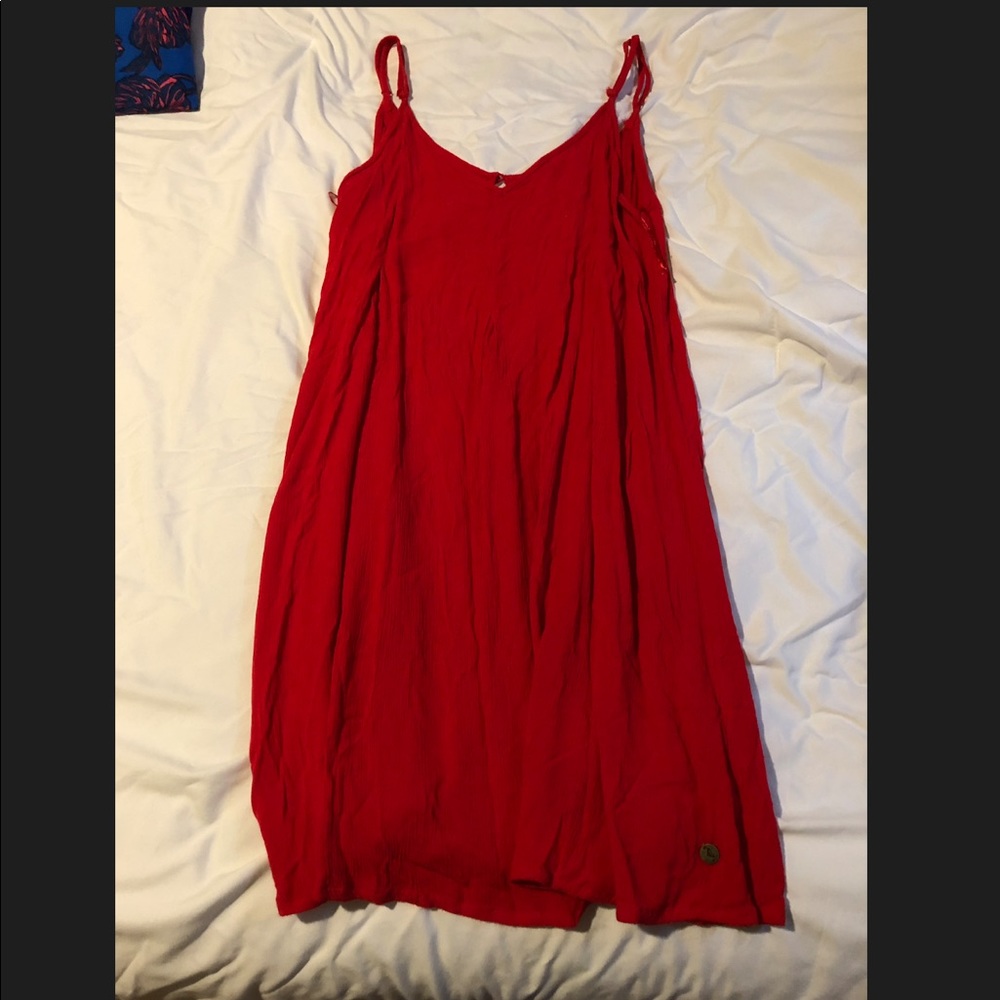 A red roxy dress. Never worn but tags not on!